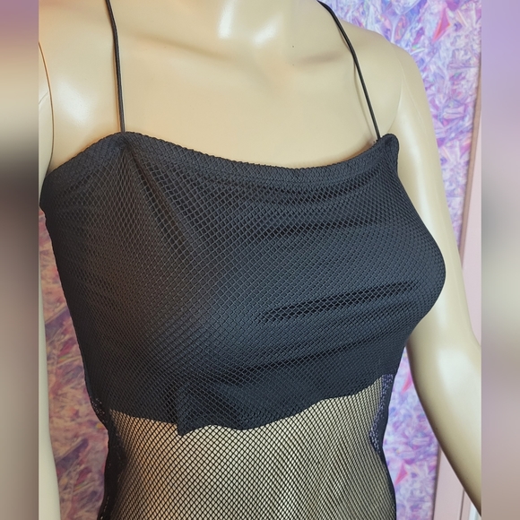 Tiktok Fishnet Bodycon Dress - Picture 2 of 7
